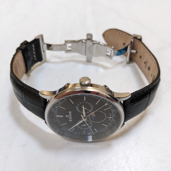 EDOX Les Vauberts Moon Phase Watch - Picture 11 of 13